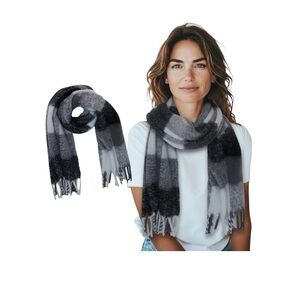 Time And Tru Brushed Plaid Scarf